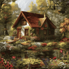 Gemütliches Haus im Wald