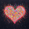 Fröhliche Malerei - Buntes Herz