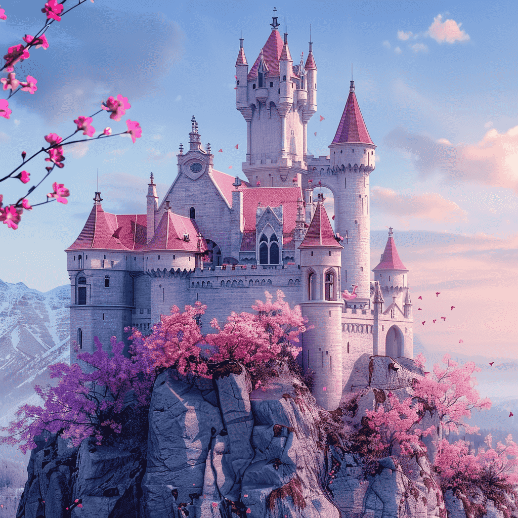 Buntes Fantasie Schloss