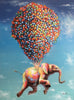 Elefant an Ballons