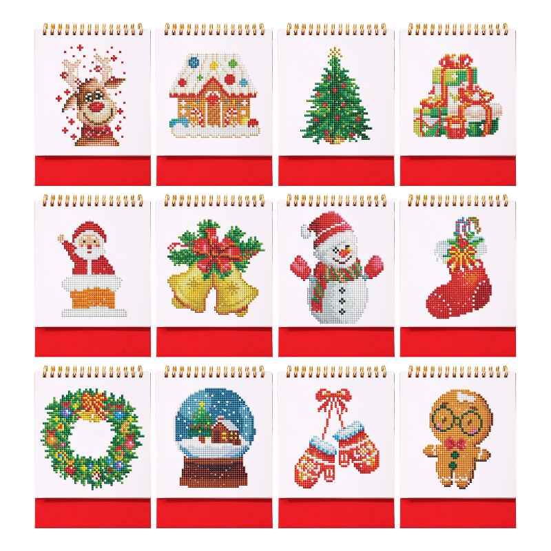 2026 Diamond Painting Tischkalender – Weihnachts-Edition