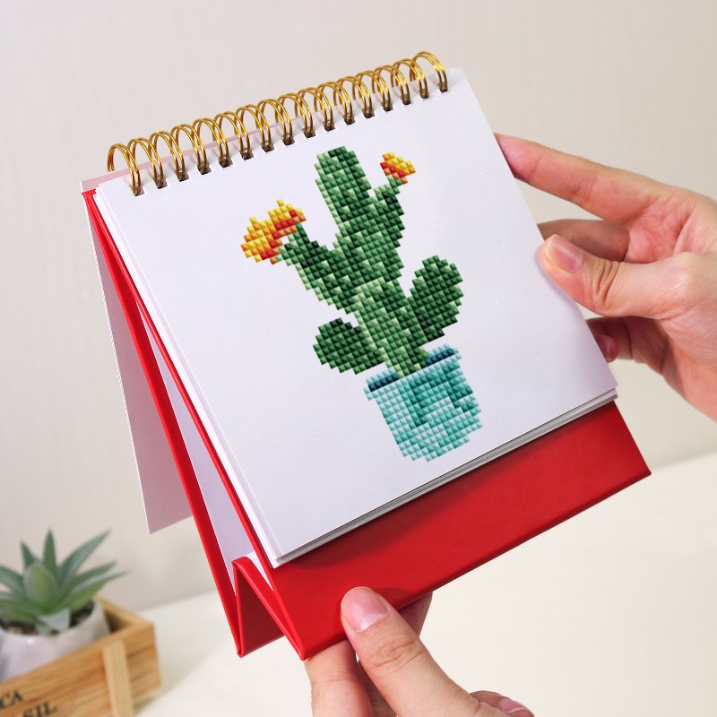 2026 Diamond Painting Tischkalender – Pflanzen-Edition