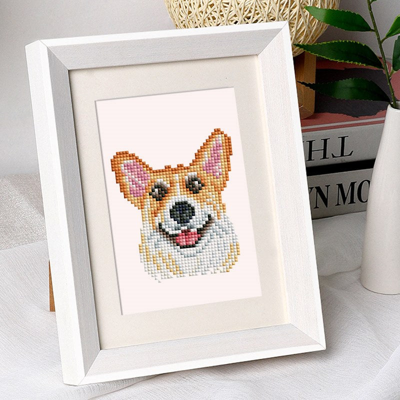 12 Mini Diamond Paintings - Süße Hunde