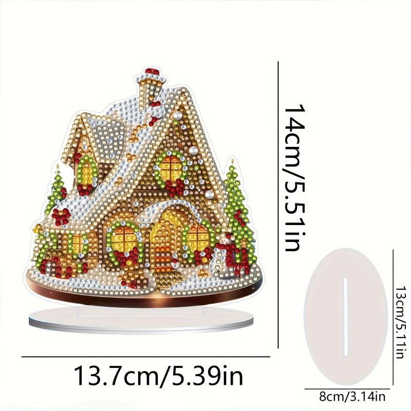 Diamond Painting Ornament – Weihnachts-Haus