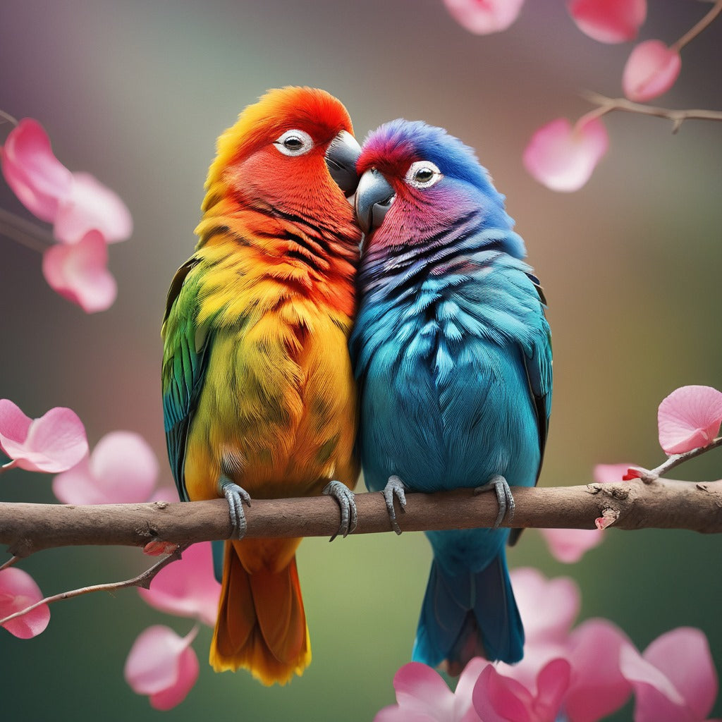 Diamond Painting - 2 Love Birds