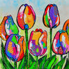 Fröhliche Malerei - Tulpen