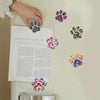 Diamond Painting Magnete – Set mit 6 Hundepfötchen