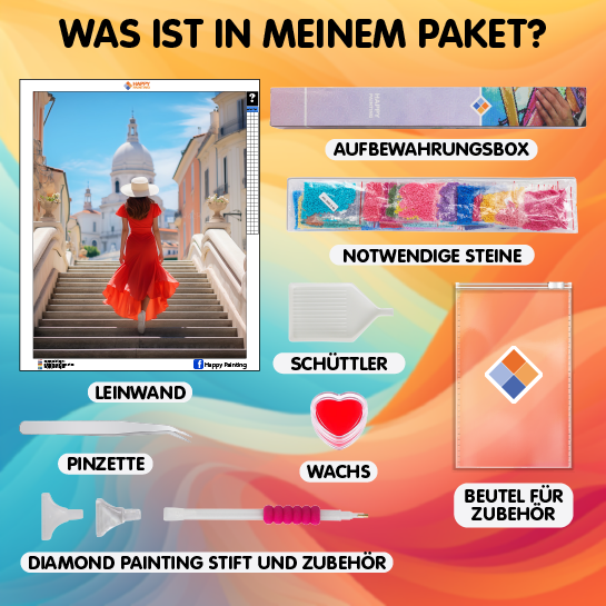 Premium Überraschungsfoto – Diamond Painting mit AB-Steinen