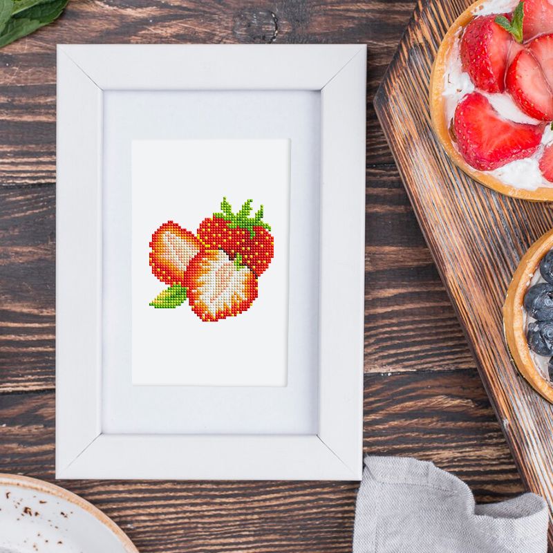 12 Mini Diamond Paintings | Frucht-Set