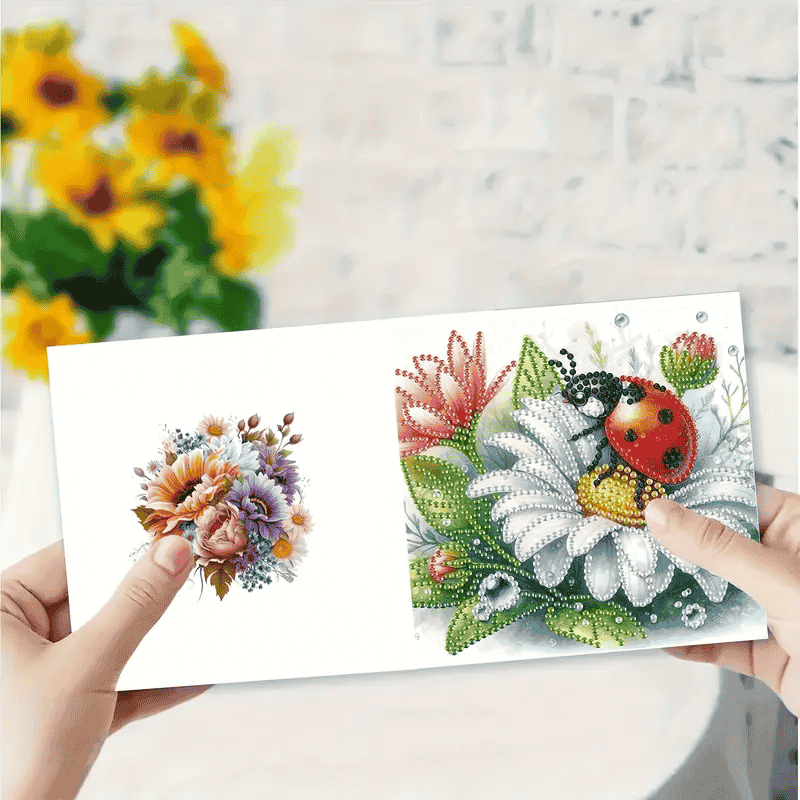 Grußkarten – Blumen & Insekten | 6 Stück