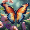 Diamond Painting - Erstaunlicher Schmetterling