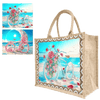 fahrradtasche diamant Diamond Painting Tragetasche – Fahrrad am Strand