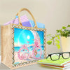 Diamond Painting Tragetasche – Fahrrad am Strand