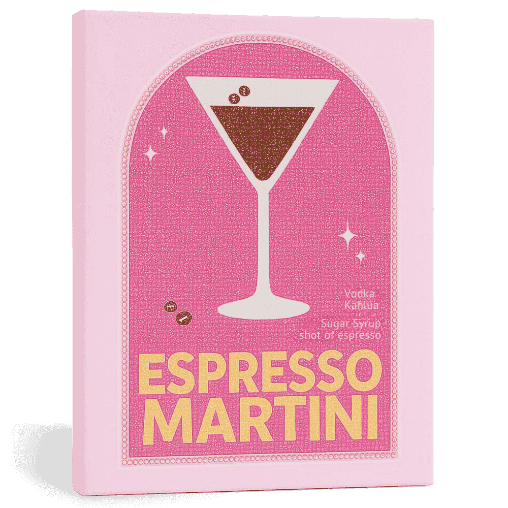 Espresso Martini Diamond Painting mit Strass-Steinen - Limited Edition
