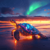 Leuchtende Schildkröte