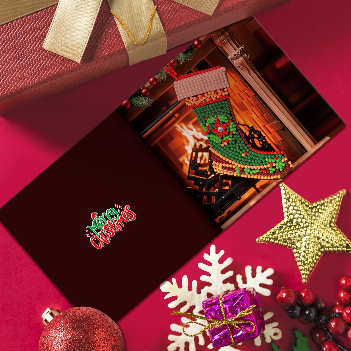 12 Weihnachtskarten – Weihnachtsstimmung-Set