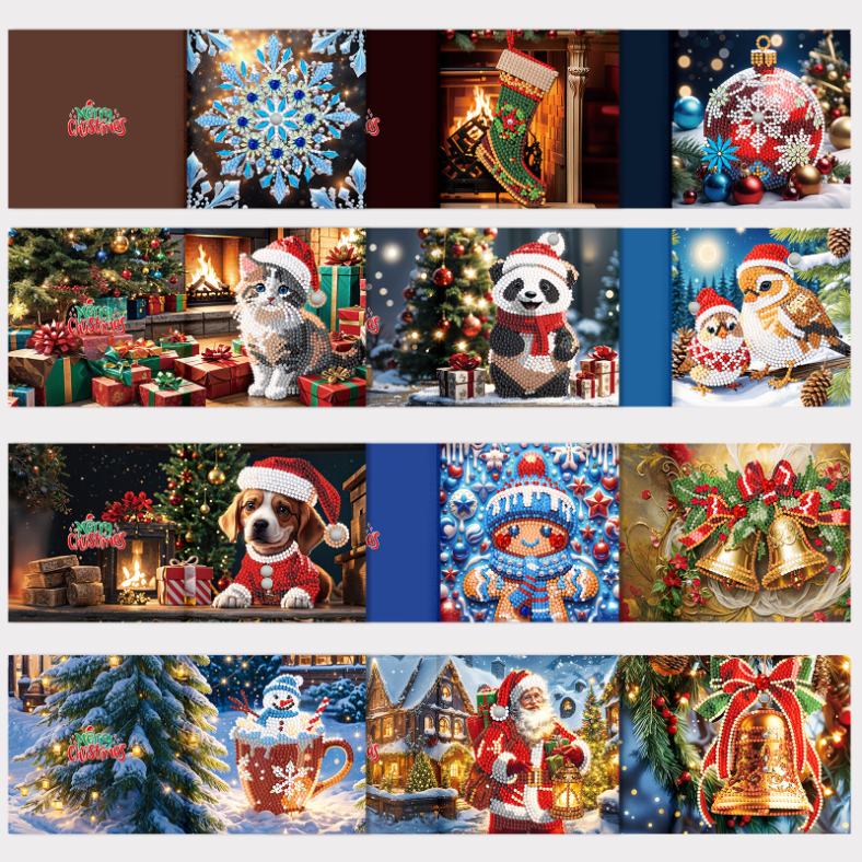 12 Weihnachtskarten – Weihnachtsstimmung-Set