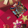 12 Weihnachtskarten – Weihnachtsmann & Tierchen-Set