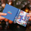 12 Weihnachtskarten – Weihnachtsmann & Tierchen-Set