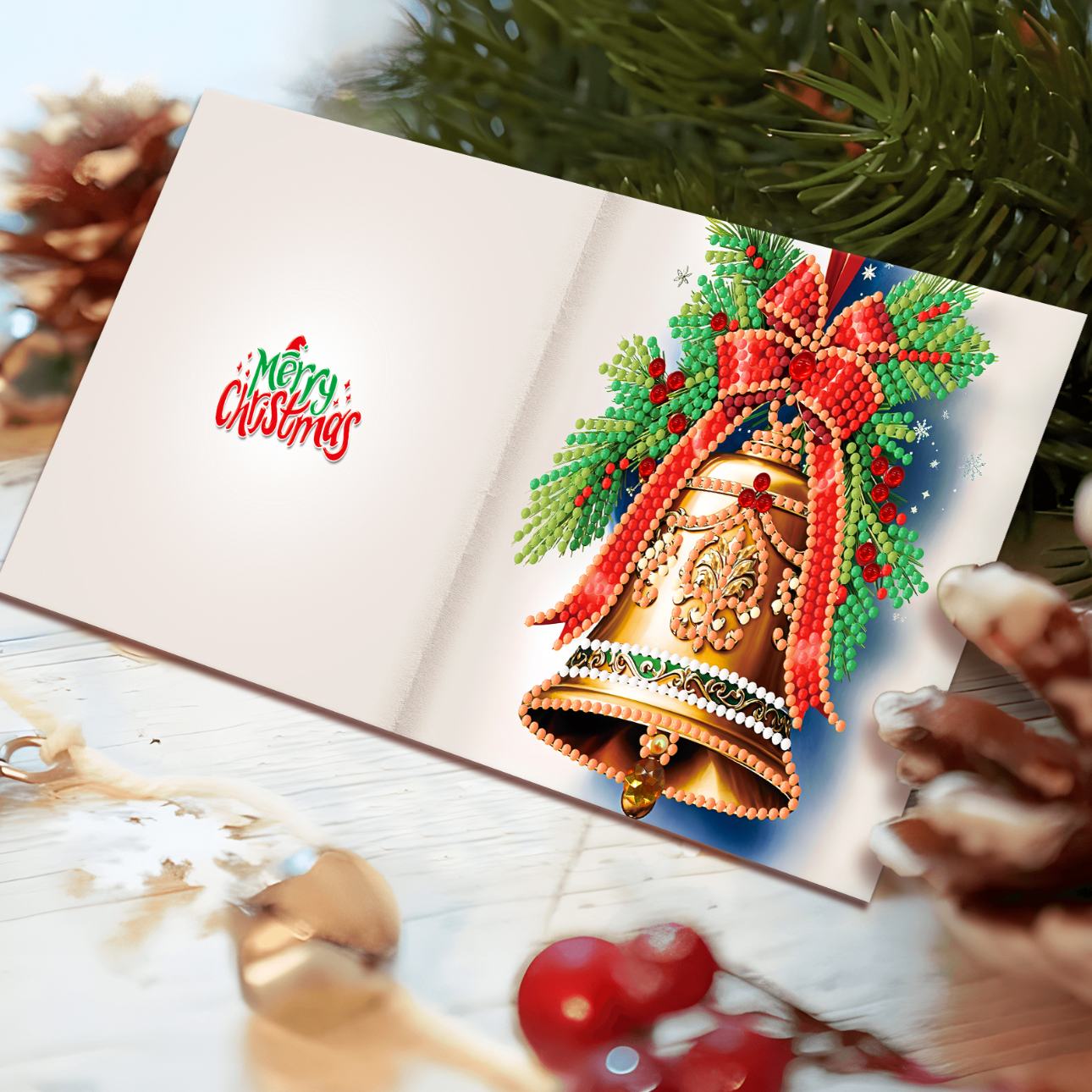 12 Weihnachtskarten – Heiligabend-Set