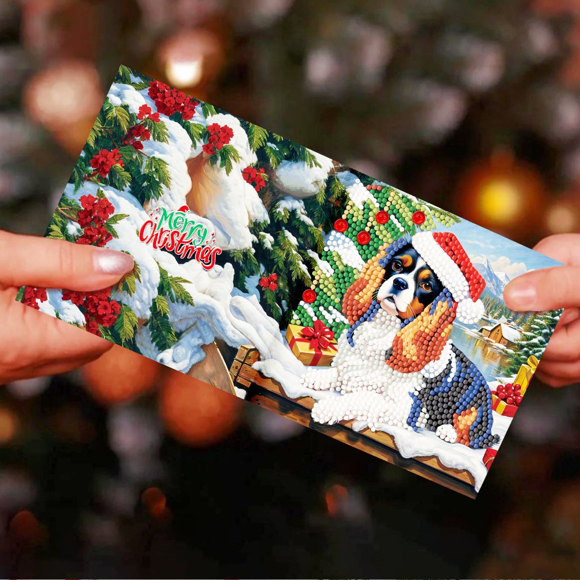 12 Weihnachtskarten – Heiligabend-Set