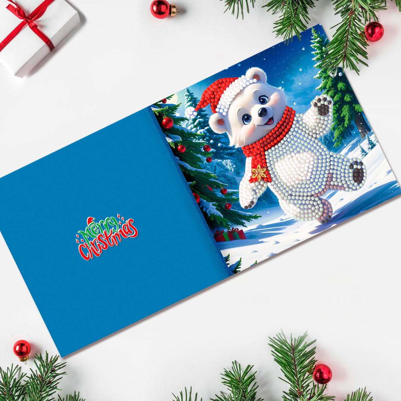 12 Weihnachtskarten – Heiligabend-Set