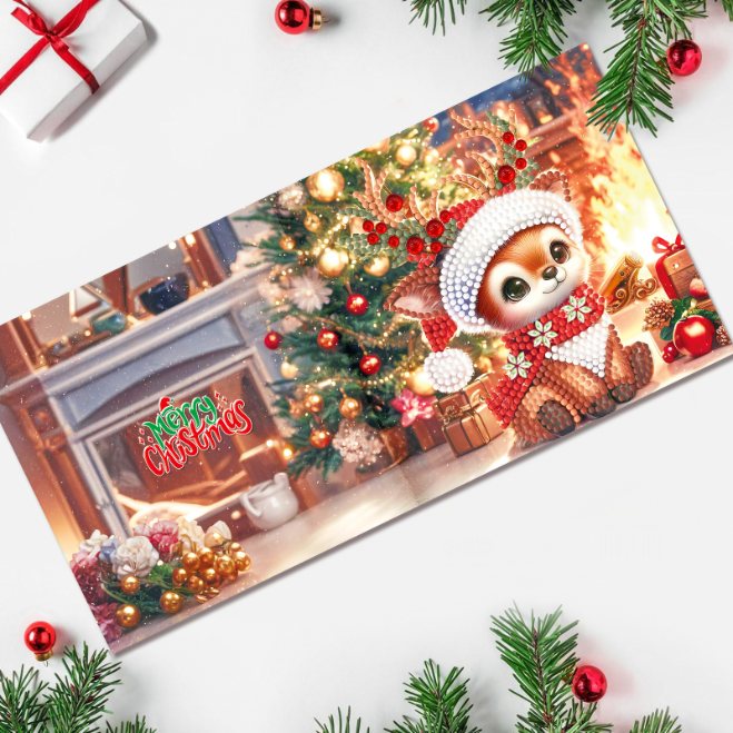 12 Weihnachtskarten – Winterfreunde-Set