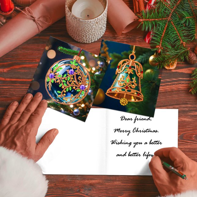 12 Weihnachtskarten – Winterfreunde-Set