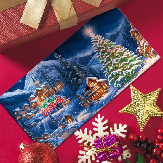 12 Weihnachtskarten – Fröhliche Weihnachten-Set