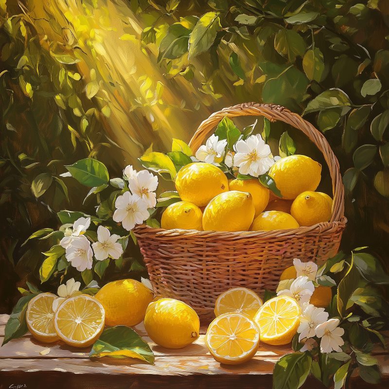 Diamond Painting - Zitronenkorb