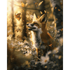 Fuchs und der Schmetterling