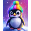 Magischer bunter Pinguin
