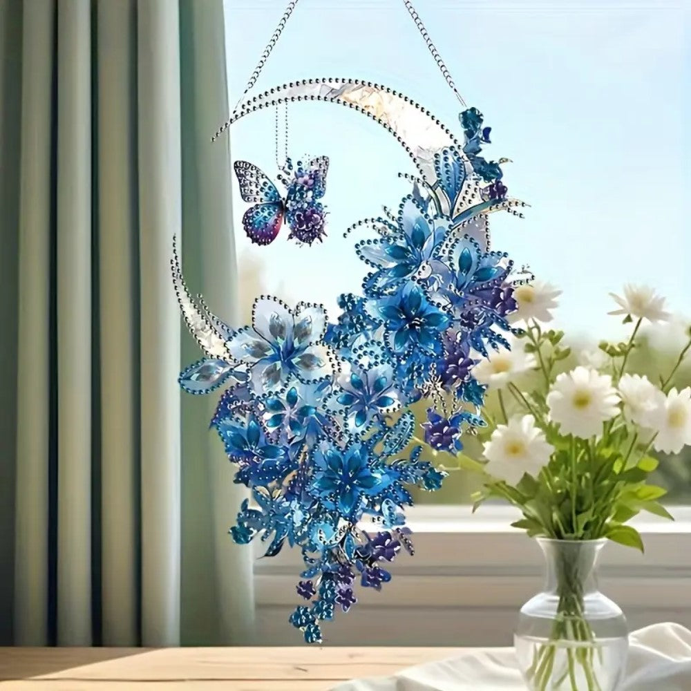 Diamond Painting Traumfänger – Schmetterling & Blumen