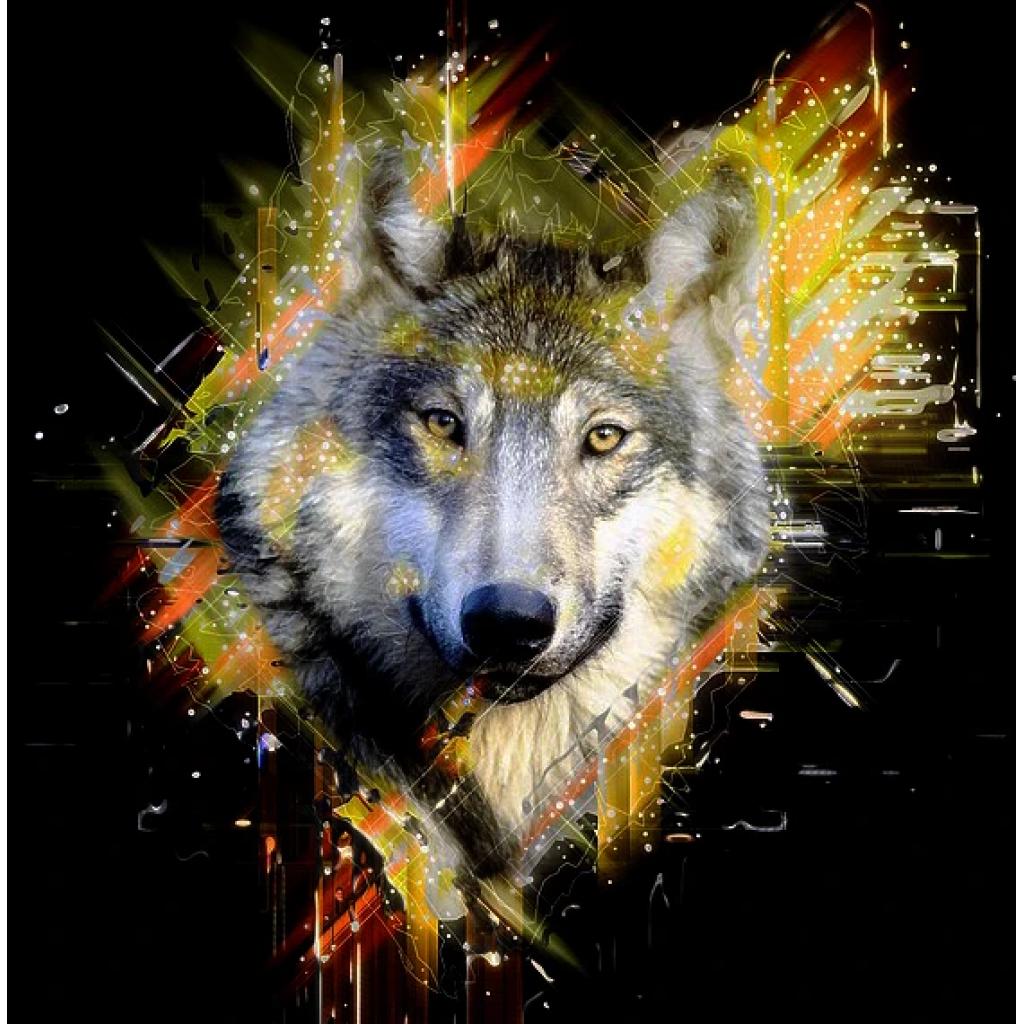 Diamond Painting - Kunstige Wolf
