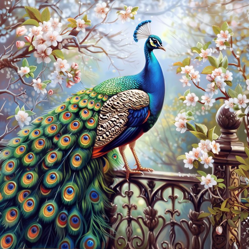 Diamond Painting - Pfau