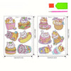 Diamond Painting Sticker – Set mit 12 Kätzchen
