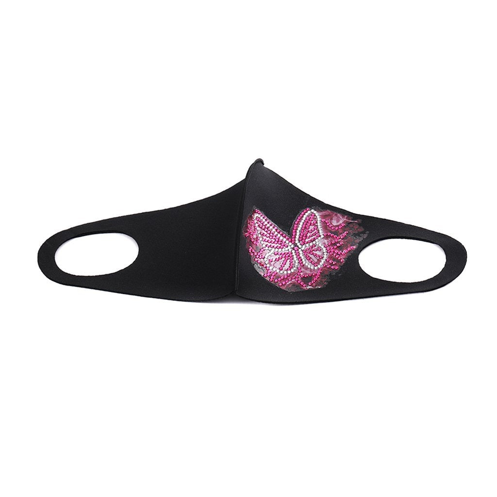 DIY-Maske Schmetterling Rosa