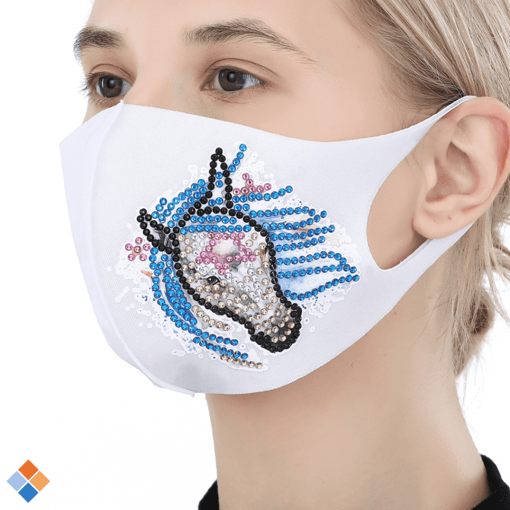 DIY-Maske Pferd | Weiß