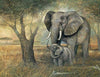 Elefant und Little by the Tree