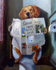 Laden Sie das Bild in den Galerie-Viewer, Hund auf der Toilette
