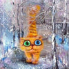 Laden Sie das Bild in den Galerie-Viewer, Katze in Bewegung im Schnee