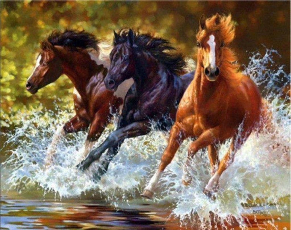 Pferde im Wasser