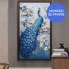 Laden Sie das Bild in den Galerie-Viewer, Blauer Pfau | Großformat Morgen Zu Hause Groot