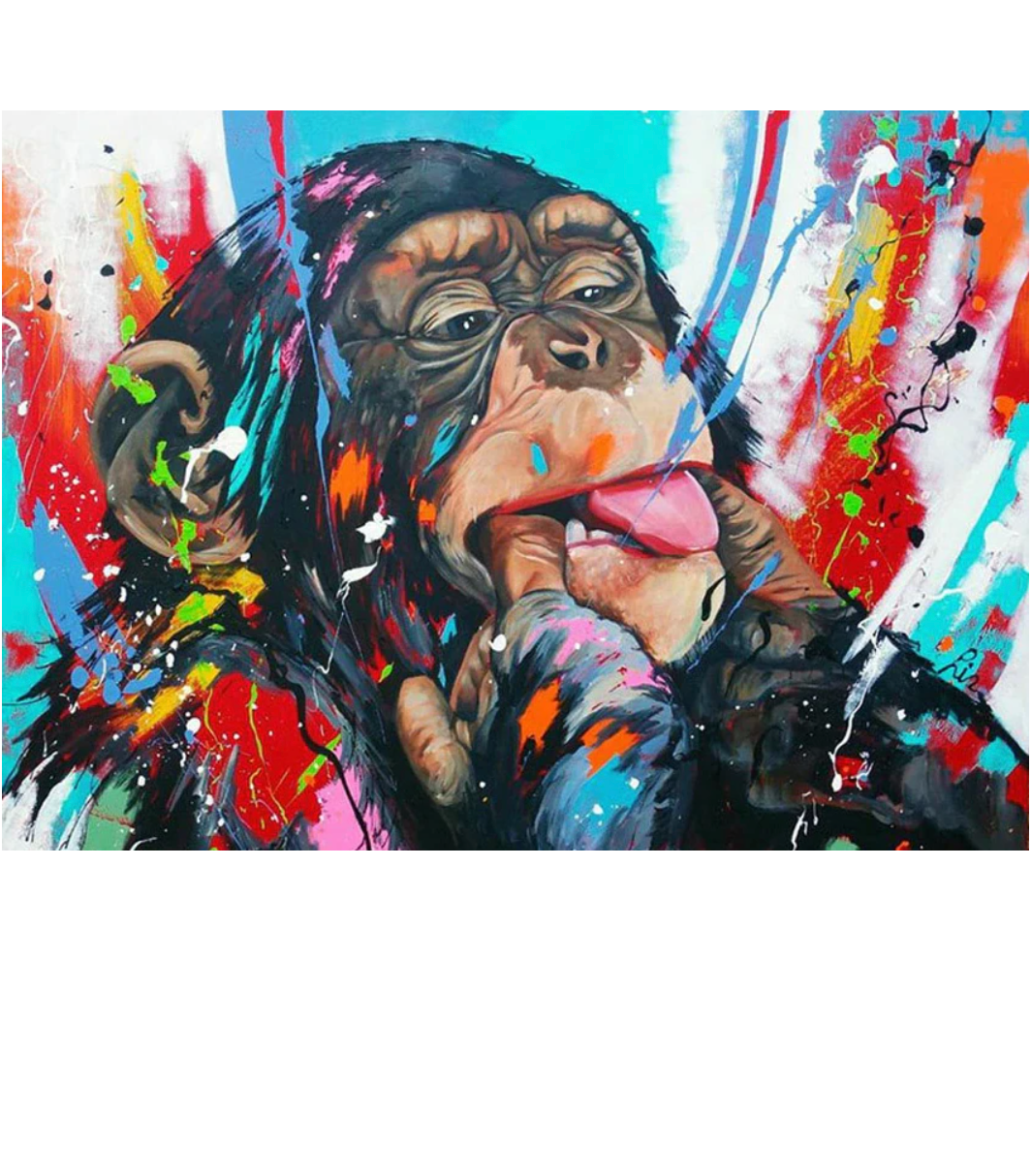 Schimpanse - Diamond Painting Welt 