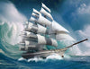 Weißes Segelschiff