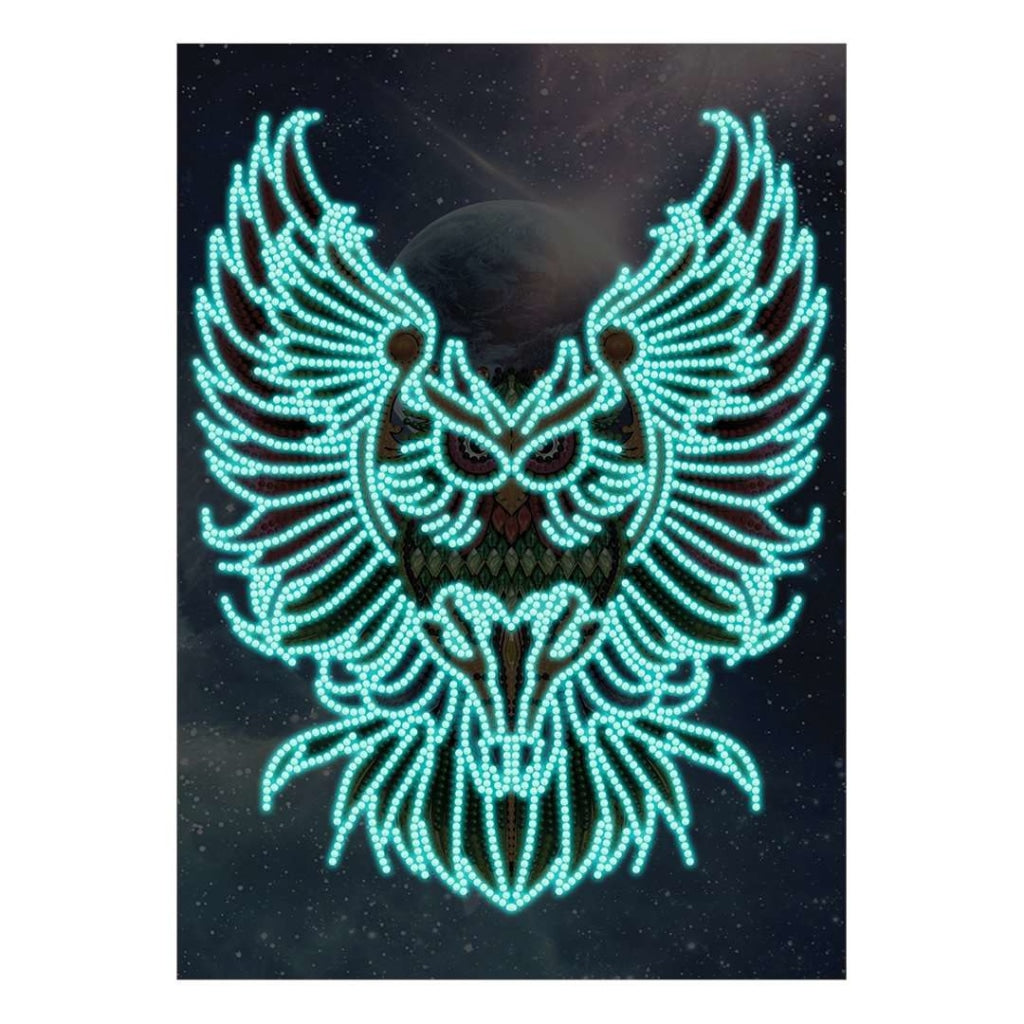 Eule mit Flügel| Glow in the Dark