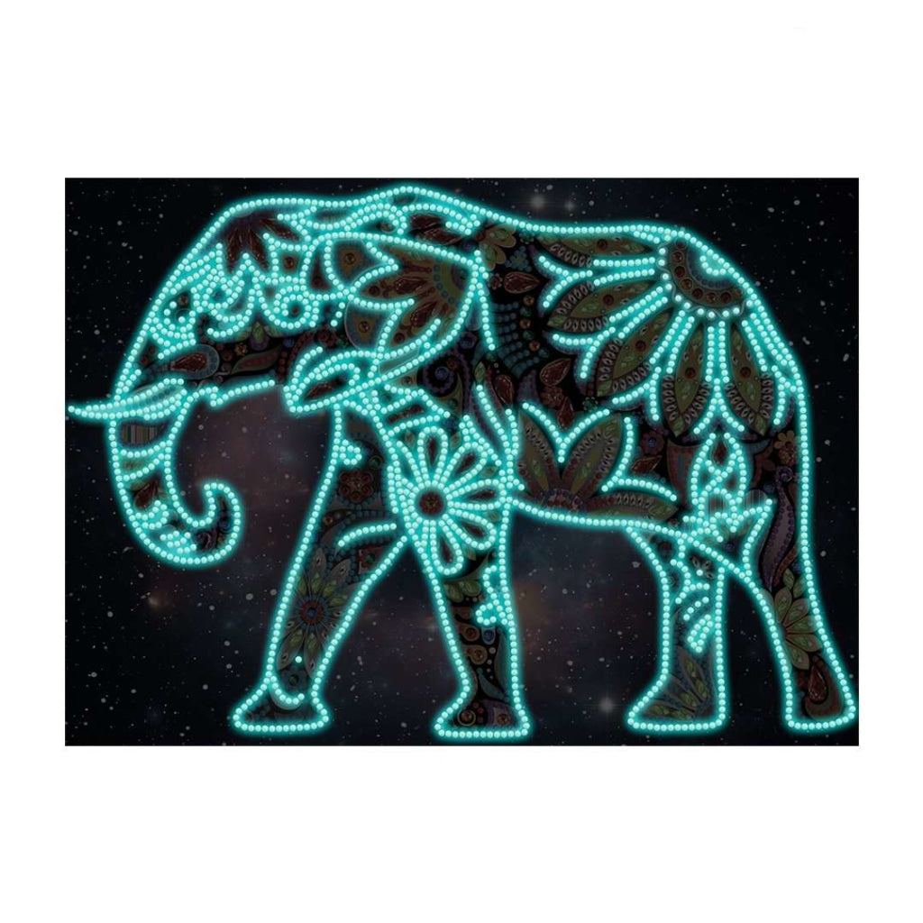 Elefant Mandala | Glow in the Dark