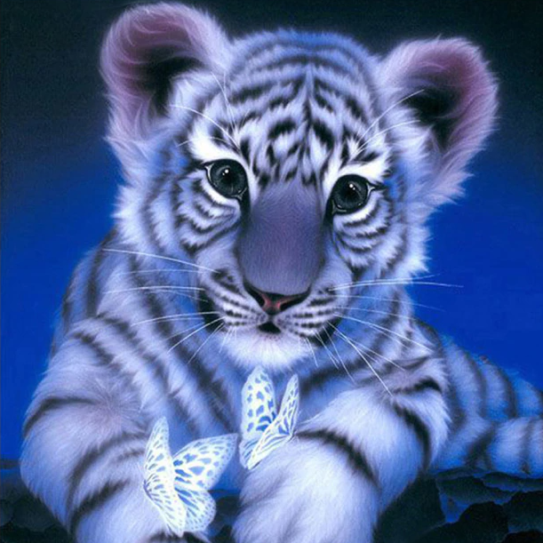 Weißer Tiger - Diamond Painting Welt Deutschland