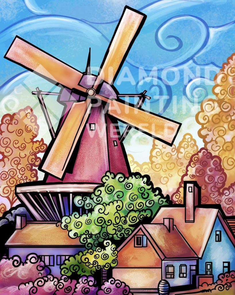 Niederländische Mühle | Exklusives Design