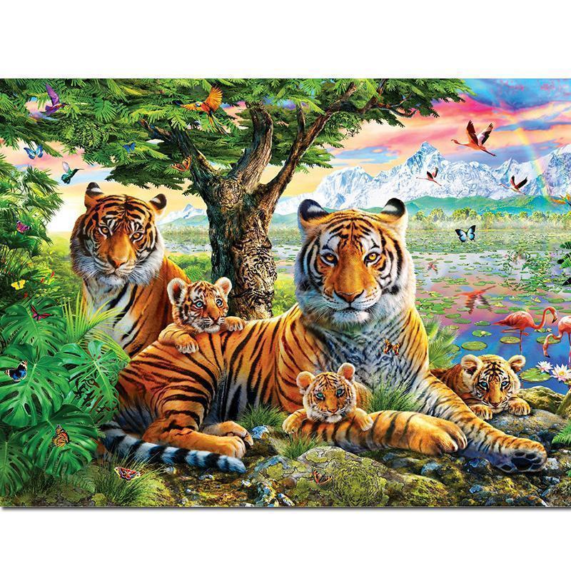 Tiger - Jungen - Diamond Painting Welt 